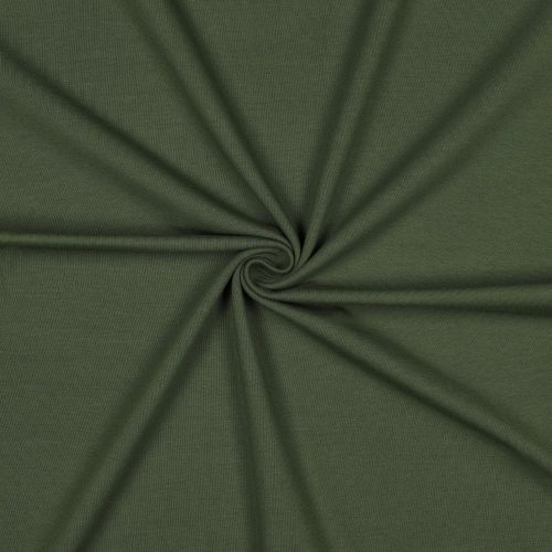 Pamut jersey, Khaki zöld