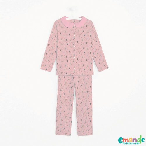 Pamut Flanel, Nyuszi, Világos rózsaszín