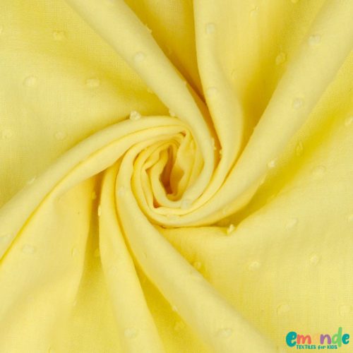 Pamutvászon, Dotty, Sárga