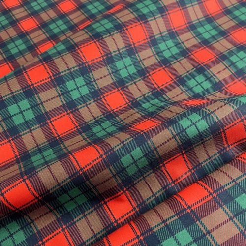 Karácsonyi pamutvászon, Skót kockás    