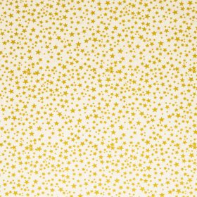 Karácsonyi pamutvászon, Csillagok,  Törtfehér 