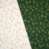 Karácsonyi pamutvászon, Fenyőfa,  Sötétzöld 