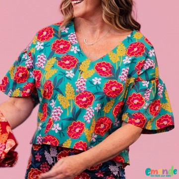 Pamutvászon, Nerida Hansen limitált kollekciója Zöld  