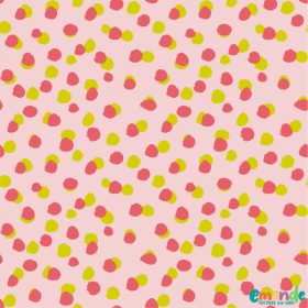 Pamutvászon, Pöttyök Világos, rózsaszín