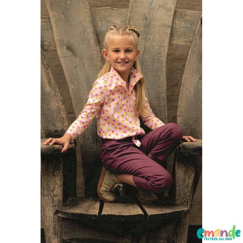 Pamutvászon, Pöttyök Világos, rózsaszín