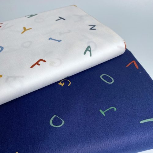 Pamutvászon, Betűk, Sötétkék