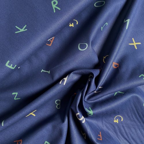 Pamutvászon, Betűk, Sötétkék