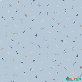 Pamutvászon, Irkafirka, Világoskék  