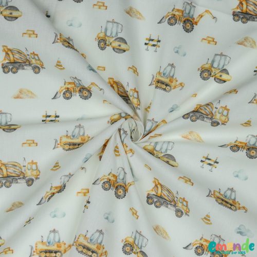 Pamutvászon, Munkagépek,  Fehér  