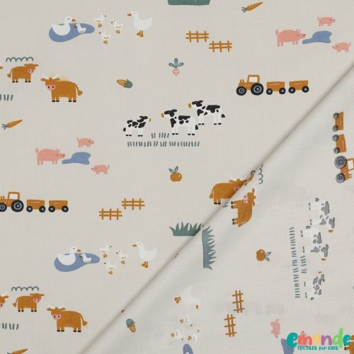 Pamutvászon, Farm, Bézs