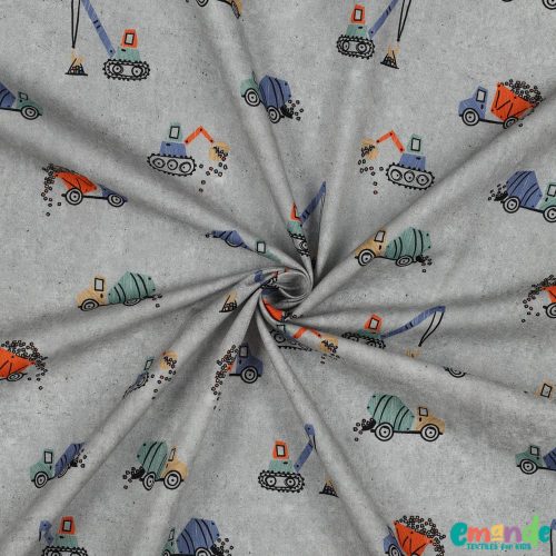 Pamutvászon, Munkagépek,  Betonszürke  