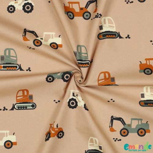 Pamutvászon, Munkagépek,  Bézs  