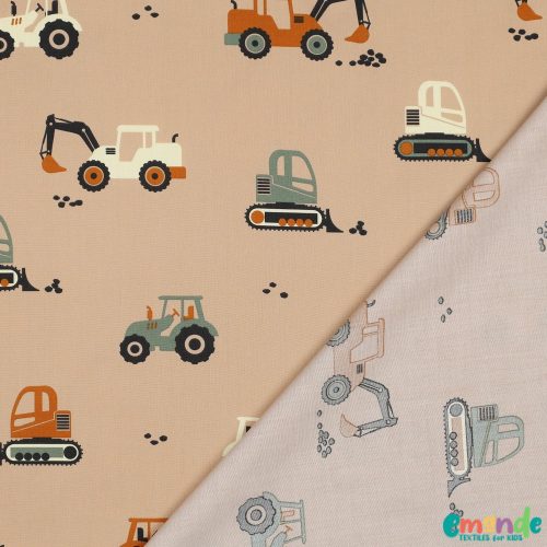 Pamutvászon, Munkagépek,  Bézs  