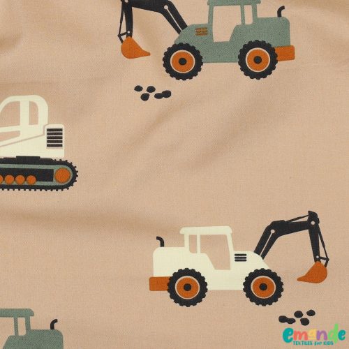 Pamutvászon, Munkagépek,  Bézs  