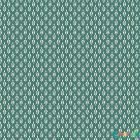 Pamutvászon, Minimál, Levél, Sötétzöld