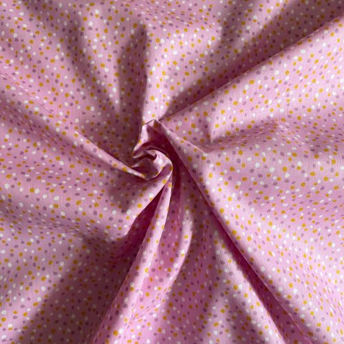 Pamutvászon, Pöttyök, Orgonalila  