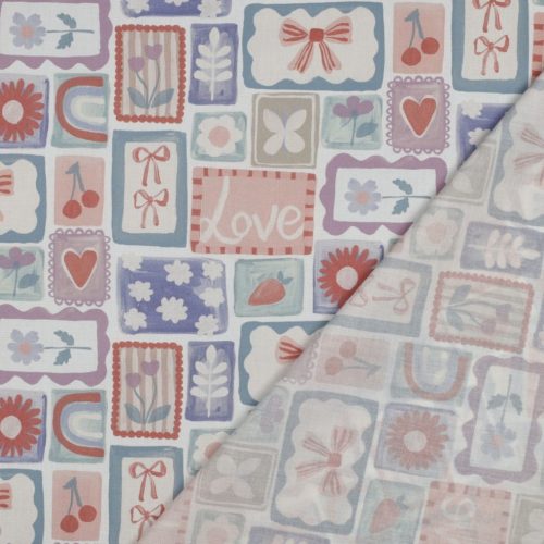 Pamutvászon, Patchwork mintás   