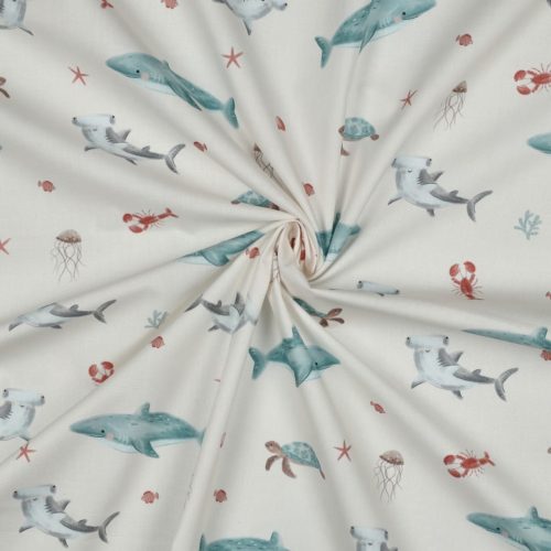 Pamutvászon, Tengrei élet (bálnák), Törtfehér  