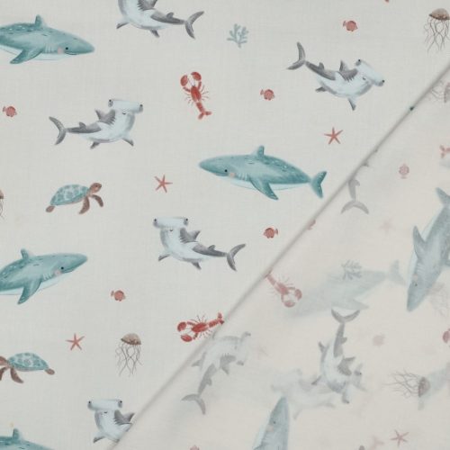 Pamutvászon, Tengrei élet (bálnák), Törtfehér  