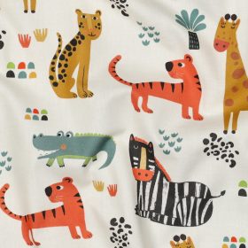 Pamutvászon, Safari, Törtfehér  