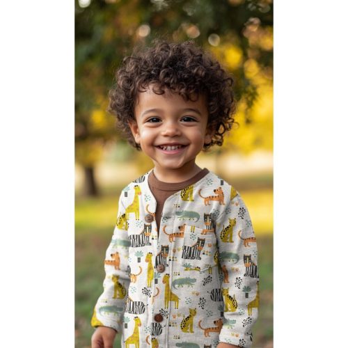 Pamutvászon, Safari, Törtfehér  