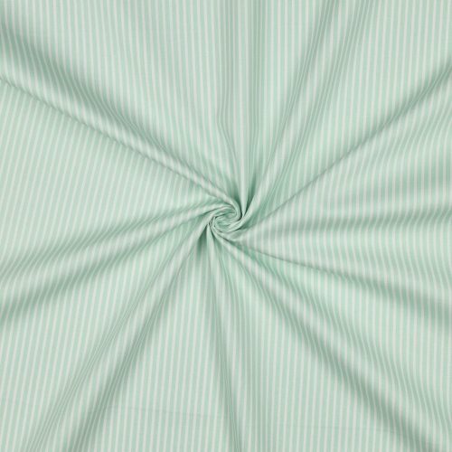 Pamutvászon, Csíkos, Menta  