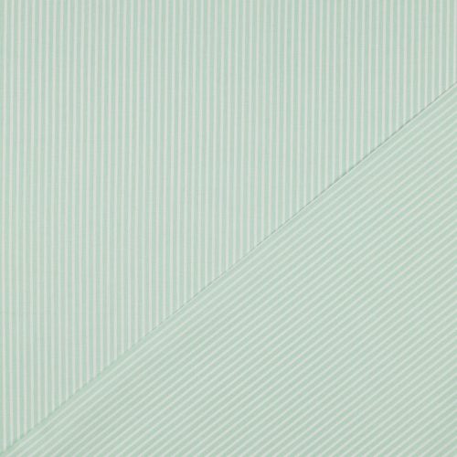 Pamutvászon, Csíkos, Menta  