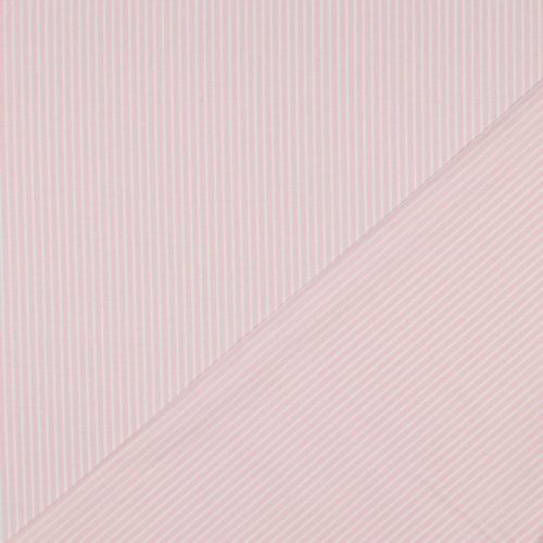 Pamutvászon, Csíkos, Világos rózsaszín  