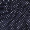 Pamutvászon, Apró pöttyös Sötétkék  