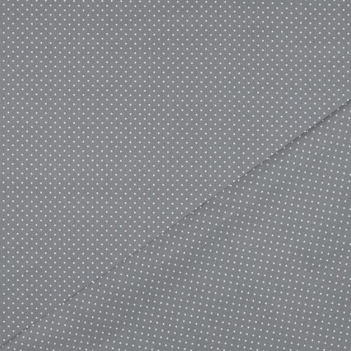 Pamutvászon, Apró pöttyös Szürke  