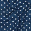 Pamutvászon, Nagy pöttyös, Kék  