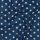 Pamutvászon, Nagy pöttyös, Kék  