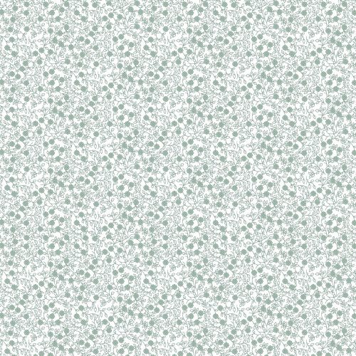 Pamutvászon, Virágok, Fehér 