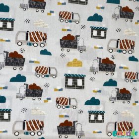 Pamutvászon, Munkagépek,  Piszkos fehér  