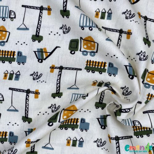 Pamutvászon, Építkezés, Törtfehér  