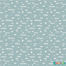 Pamutvászon, Fehér Vonalhernyó, Menta