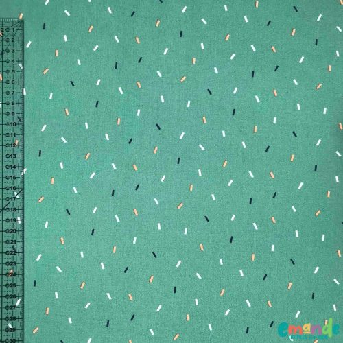 Pamutvászon, Konfetti, Fáradt sötétzöld