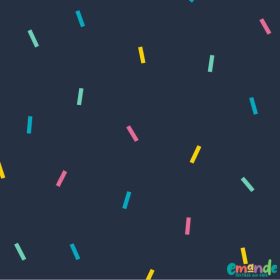 Pamutvászon, Konfetti, Sötétkék