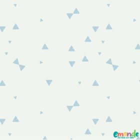 Pamutvászon,  Menta háromszögek,    Fehér