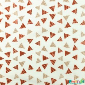Pamutvászon, Csíkos háromszögek (Homok),  Fehér