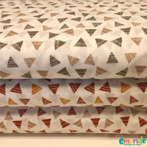 Pamutvászon, Csíkos háromszögek (Homok),  Fehér