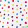 Pamutvászon, Nagy pöttyök (színes),   Fehér