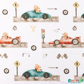 Pamutvászon, Autók,   Fehér