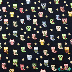 Pamutvászon, Bagoly,   Sötétkék