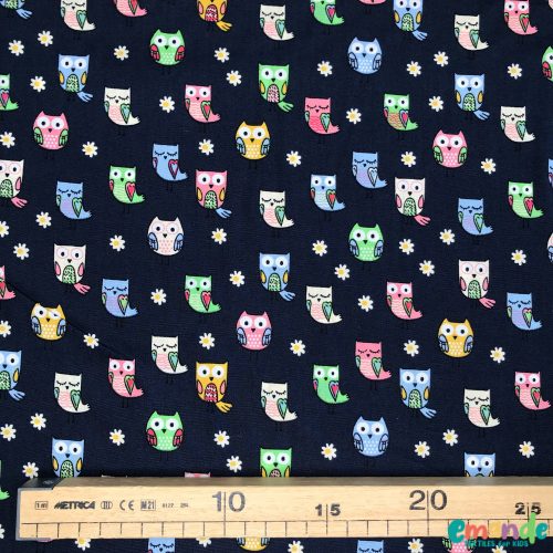 Pamutvászon, Bagoly,   Sötétkék