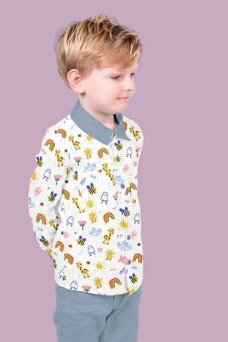 Pamutvászon, Gyerekrajzok, Fehér  