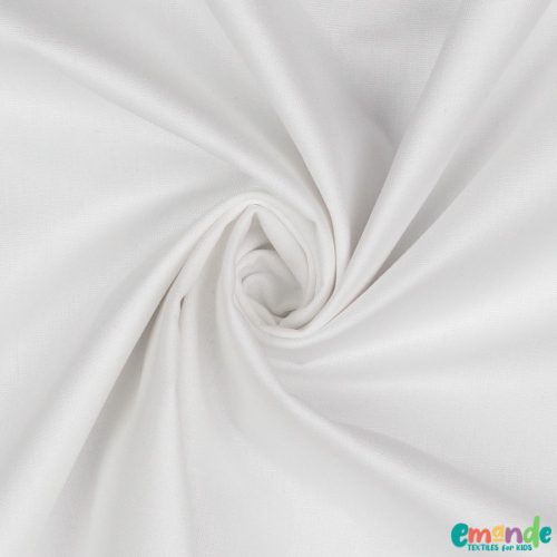 Egyszínű pamutvászon, Fehér   