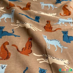   Extra puha, bolyhos BIO futter (Soft sweat), Leopárd, Taupe  