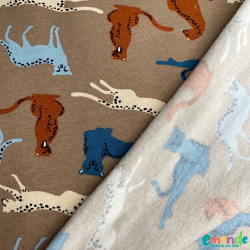 Extra puha, bolyhos BIO futter (Soft sweat), Leopárd, Taupe  