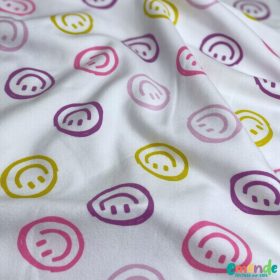   Extra puha, bolyhos futter (Soft sweat), Smiley, Törtfehér  